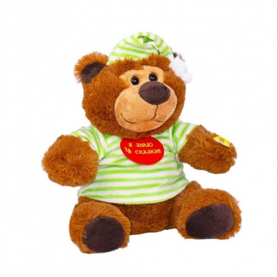 Интерактивная мягкая игрушка Baby Toys Медведь Сказочник 30 см  129230225MCHN01\M