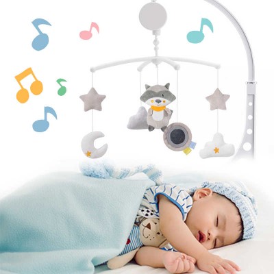 Музыкальный детский мобиль на кроватку Konig Kids игрушка для новорожденных енот 225.63605D