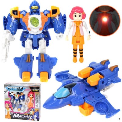 Игрушка трансформер робот тобот Атлон Mach W и Долли 14 см TOBOT5 с фигуркой персонажа мультфильма Тобот 121106225Q1904